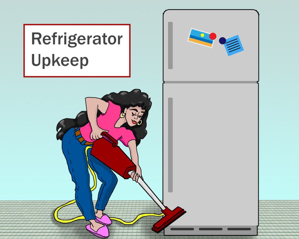 Refrigerator coil vacuuming